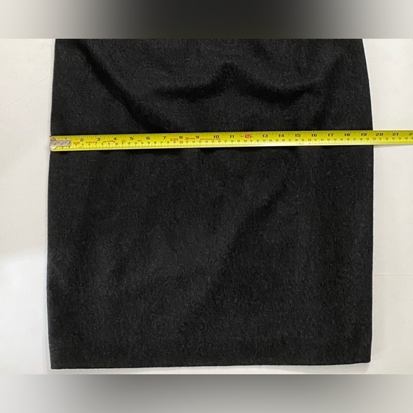 Magaschoni Collection Women Sleeveless Cable Knit Insert Midi Dress Gray Wool - Picture 12 of 13